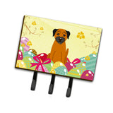 Caroline'S Treasures Easter Eggs Border Terrier Leash Or Key Holder Hooks, Multicolor