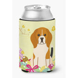 Caroline'S Treasures Easter Eggs Beagle Tricolor Can Or Bottle Hugger, Can Hugger, Multicolor