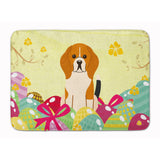 Caroline'S Treasures Easter Eggs Beagle Tricolor Machine Washable Memory Foam Mat Doormats, Multicolor