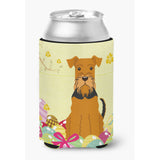 Caroline'S Treasures Easter Eggs Airedale Can Or Bottle Hugger, Can Hugger, Multicolor