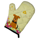 Caroline'S Treasures Easter Eggs Airedale Oven Mitt, Multicolor, 12 X 8.5