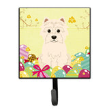 Caroline'S Treasures Easter Eggs Westie Wall Hook, Small, Multicolor