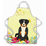 Caroline'S Treasures Easter Eggs Appenzeller Sennenhund Apron, Large, Multicolor