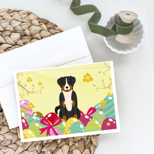 Easter Eggs Appenzeller Sennenhund Greeting Cards And Envelopes Pack Of 8