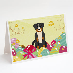 Easter Eggs Appenzeller Sennenhund Greeting Cards And Envelopes Pack Of 8
