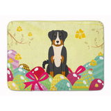 Caroline'S Treasures Easter Eggs Appenzeller Sennenhund Machine Washable Memory Foam Mat Doormats, Multicolor