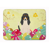 Caroline'S Treasures Easter Eggs Swiss Hound Machine Washable Memory Foam Mat Doormats, Multicolor