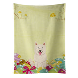 Caroline'S Treasures Easter Eggs White German Shepherd Kitchen Towel, Multicolor, 25 X 15
