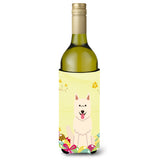 Caroline'S Treasures Bb6045Literk Easter White German Shepherd Wine Bottle Beverage Insulator Hugger, 750Ml, Multicolor