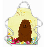 Caroline'S Treasures Easter Eggs Caucasian Shepherd Dog Apron, Large, Multicolor