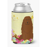 Caroline'S Treasures Easter Eggs Caucasian Shepherd Dog Can Or Bottle Hugger, Can Hugger, Multicolor