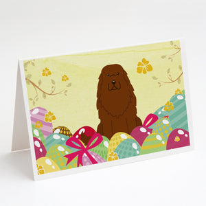 Easter Eggs Caucasian Shepherd Dog Greeting Cards And Envelopes Pack Of 8