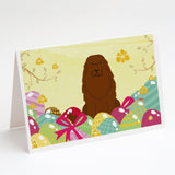 Easter Eggs Caucasian Shepherd Dog Greeting Cards And Envelopes Pack Of 8