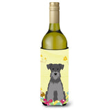 Caroline'S Treasures Bb6052Literk Easter Schnauzer Black Silver Wine Bottle Beverage Insulator Hugger, 750Ml, Multicolor