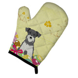 Caroline'S Treasures Bb6054Ovmt Easter Eggs Miniature Schnauzer Salt And Pepper Oven Mitt, Multicolor, 12 X 8.5