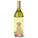 Caroline'S Treasures Bb6055Literk Easter Eggs Yellow Labrador Wine Bottle Beverage Insulator Hugger, 750Ml, Multicolor