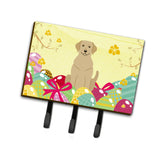 Caroline'S Treasures Easter Eggs Yellow Labrador Leash Or Key Holder Hooks