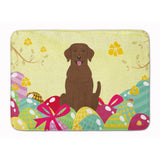 Caroline'S Treasures Easter Eggs Chocolate Labrador Machine Washable Memory Foam Mat Doormats, Multicolor