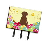 Caroline'S Treasures Easter Eggs Chocolate Labrador Leash Or Key Holder Hooks, Multicolor