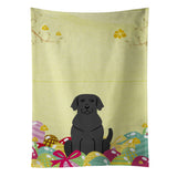 Caroline'S Treasures Easter Eggs Black Labrador Kitchen Towel, Multicolor, 25 X 15