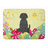 Caroline'S Treasures Easter Eggs Black Labrador Machine Washable Memory Foam Mat Doormats, Multicolor