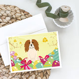 Easter Eggs Cavalier Spaniel Greeting Cards And Envelopes Pack Of 8