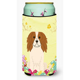 Caroline'S Treasures Easter Eggs Cavalier Spaniel Tall Boy Beverage Insulator Hugger, Multicolor