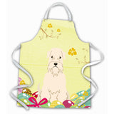 Caroline'S Treasures Easter Eggs Soft Coated Wheaten Terrier Apron, Large, Multicolor