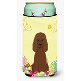 Caroline'S Treasures Easter Eggs Irish Water Spaniel Tall Boy Beverage Insulator Hugger, Multicolor