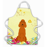 Caroline'S Treasures Easter Eggs Irish Setter Apron, Large, Multicolor
