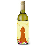 Caroline'S Treasures Bb6064Literk Easter Eggs Irish Setter Wine Bottle Beverage Insulator Hugger, 750Ml, Multicolor