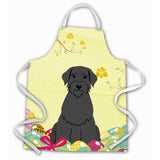 Caroline'S Treasures Easter Eggs Giant Schnauzer Apron, Large, Multicolor