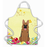 Caroline'S Treasures Easter Eggs German Shepherd Apron, Large, Multicolor