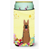 Caroline'S Treasures Easter Eggs German Shepherd Tall Boy Beverage Insulator Hugger, Multicolor