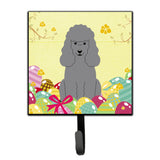 Caroline'S Treasures Easter Eggs Poodle Silver Wall Hook, Small, Multicolor