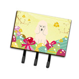 Caroline'S Treasures Easter Eggs Poodle White Leash Or Key Holder Hooks