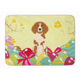 Caroline'S Treasures Easter Eggs Brittany Spaniel Machine Washable Memory Foam Mat Doormats, Multicolor