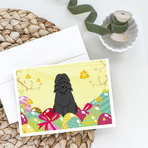 Easter Eggs Bouvier Des Flandres Greeting Cards And Envelopes Pack Of 8