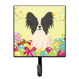 Caroline'S Treasures Easter Eggs Papillon Black White Wall Hook, Small, Multicolor