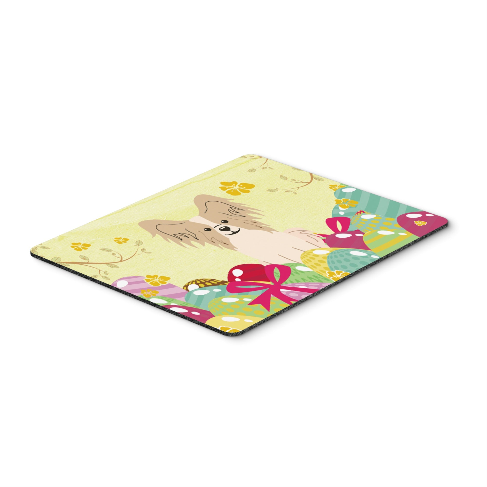 Caroline'S Treasures Easter Eggs Papillion Sable White Mouse Pad, Hot Pad Or Trivet, Multicolor, 7.75X9.25  (Bb6077Mp)