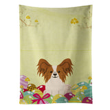 Caroline'S Treasures Easter Eggs Papillon Red White Kitchen Towel, Multicolor, 25 X 15