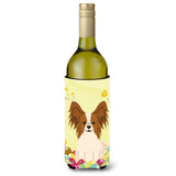Caroline'S Treasures Bb6078Literk Easter Eggs Papillon Red White Wine Bottle Beverage Insulator Hugger, 750Ml, Multicolor