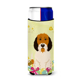 Caroline'S Treasures Petit Basset Griffon Veenden Michelob Ultra Hugger For Slim Cans, Slim Can, Multicolor
