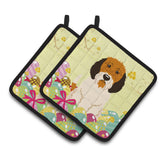 Caroline'S Treasures Petit Basset Griffon Veenden Pair Of Pot Holders, 7.5Hx7.5W, Multicolor
