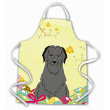 Caroline'S Treasures Easter Eggs Briard Black Apron, Large, Multicolor