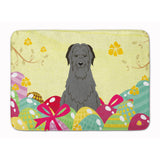 Caroline'S Treasures Easter Eggs Briard Black Machine Washable Memory Foam Mat Doormats, Multicolor