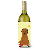Caroline'S Treasures Bb6082Literk Easter Eggs Briard Brown Wine Bottle Beverage Insulator Hugger, 750Ml, Multicolor