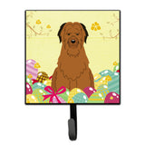Caroline'S Treasures Easter Eggs Briard Brown Wall Hook, Small, Multicolor