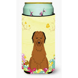 Caroline'S Treasures Easter Eggs Briard Brown Tall Boy Beverage Insulator Hugger, Multicolor