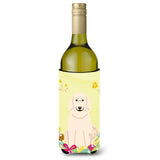 Caroline'S Treasures Bb6083Literk Easter Eggs Great Pyrenees Wine Bottle Beverage Insulator Hugger, 750Ml, Multicolor
